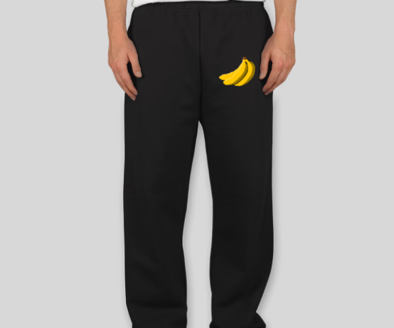 Banana Black Sweatpants